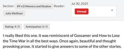 Don’t mind me, just crying over a beta reader saying one of my stories reminded her of Lois Lowry’s “Gossamer,” which I also love. And now that I’m thinking of it, realising that I’ve been unconsciously inspired by it. 😭 Thank you, Julia Wellham.