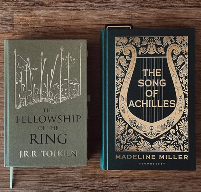 Currently (re)reading. It seems I have a thing for green and gold foil.