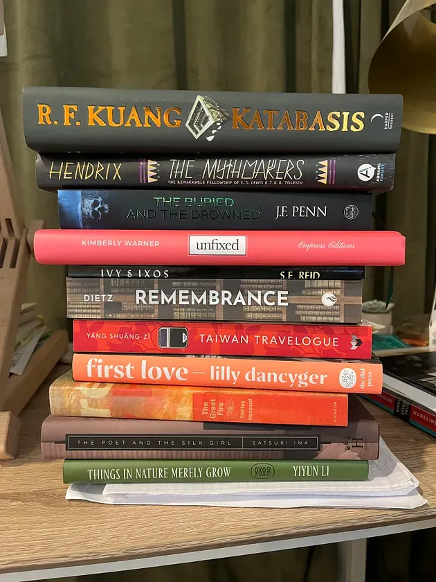 My Saturday shelfie consists of books I hope to finish before the end of the year. Can I do it? We shall see..